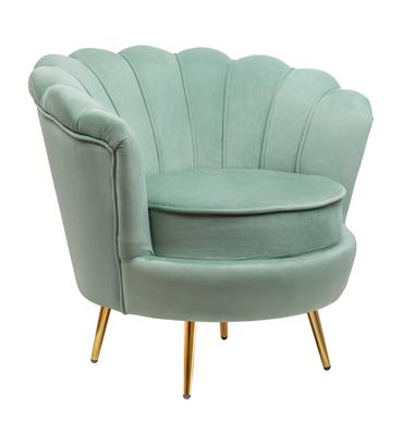 Кресло MAK interior Низкие кресла для дома Дизайнерское кресло ракушка зеленое Pearl green арт. 7LV29040-GR