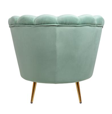 Кресло MAK interior Низкие кресла для дома Дизайнерское кресло ракушка зеленое Pearl green арт. 7LV29040-GR