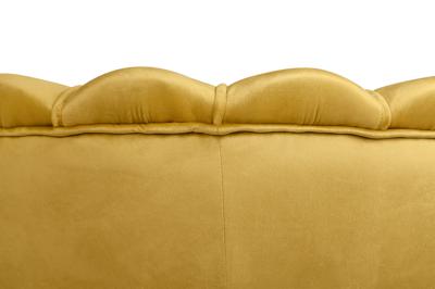Кресло MAK interior Низкие кресла для дома Дизайнерское кресло ракушка Pearl yellow желтый арт. 7LV29040-YL