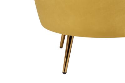 Кресло MAK interior Низкие кресла для дома Дизайнерское кресло ракушка Pearl yellow желтый арт. 7LV29040-YL