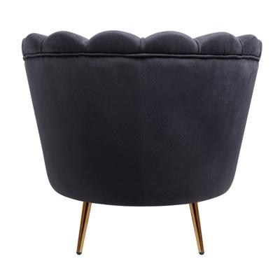 Кресло MAK interior Низкие кресла для дома Дизайнерское кресло ракушка Pearl black черный арт. 7LV29040-B