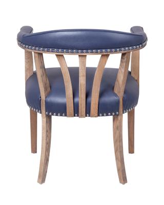 Стул MAK interior Стулья с подлокотниками Tanner blue leather арт. 7LV262-BL