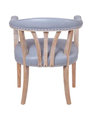 Стул MAK interior Стулья с подлокотниками Стул Tanner gray leather арт. 7LV262-G