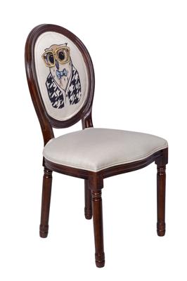 Стул MAK interior Интерьерные стулья Volker owl print арт. 5KS24501-BCO