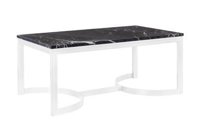 Стол журнальный MAK interior Журнальные и кофейные столики Стол журнальный Aron marble-W арт. 7LV-047W