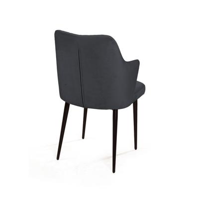 Стул Top concept Стул с подлокотниками Hunt ромб, бархат 03 / чёрный конус арт. 82152
