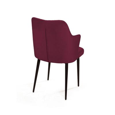 Стул Top concept Стул с подлокотниками Hunt ромб, бархат красный 16 new / чёрный конус арт. 83979