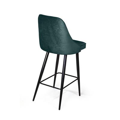 Стул полубарный Top concept Стул полубарный Berg, бархат зеленый 19/ чёрный конус арт. 76837