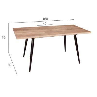 Стол Top concept Стол раздвижной Stanley (120+40) дуб эндгрейн арт. 12500