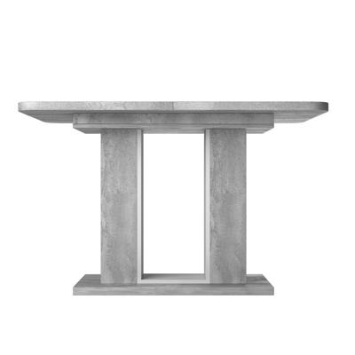 Стол Top concept Стол обеденный Toscana (120+40) цемент светлый/белый бриллиант арт. Н0000036607
