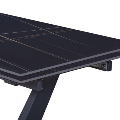 Стол раскладной Top concept Стол раскладной Malibu (120+30+30), керамика матовая Black Gold арт. 48174000001263