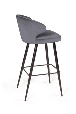 Стул барный Top concept Стул барный Richard, бархат серый 27 арт. 13795