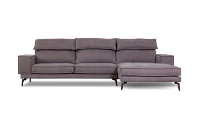 Диван Top concept Диван ENZO с шезлонгом, рогожка, бежевый арт. 11797