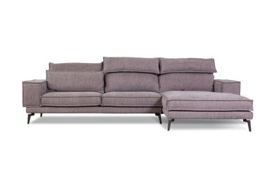 Диван Top concept Диван ENZO с шезлонгом, рогожка, бежевый арт. 11797