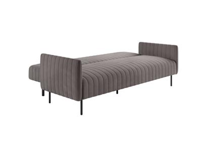 Диван Top concept Baccara диван-кровать трехместный прямой с подлокотниками, бархат антрацит 14 арт. 14477