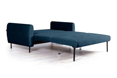 Диван Top concept Siena диван-кровать прямой с подлокотниками, бархат синий 29 арт. 21341