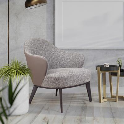 Кресло Top concept Лаунж кресло Leslie рогожка комби серый арт. 2001000001354