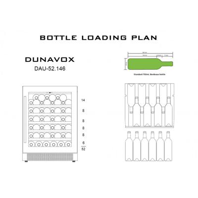 Винный шкаф Dunavox Dunavox DAU-52.146SS арт. ZN-187073