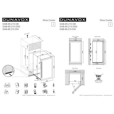 Винный шкаф Dunavox Dunavox DAB-89.215DB арт. ZN-187086