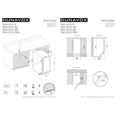 Винный шкаф Dunavox Dunavox DAU-32.81B арт. ZN-187089