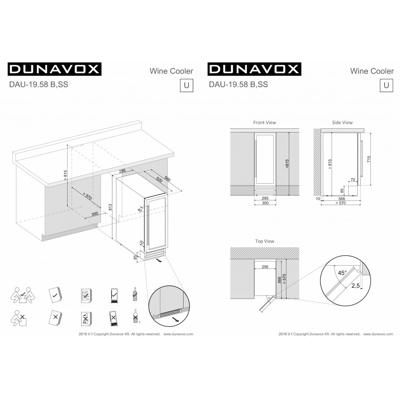 Винный шкаф Dunavox Dunavox DAU-19.58SS арт. ZN-187092