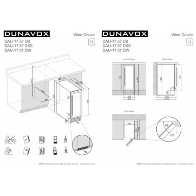 Винный шкаф Dunavox Dunavox DAU-17.57DW арт. ZN-187094