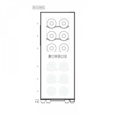 Винный шкаф Dunavox Dunavox DAT-12.33DC арт. ZN-187097