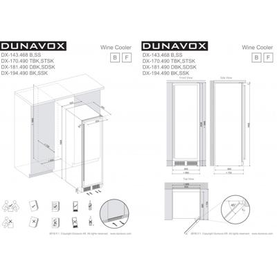 Винный шкаф Dunavox Dunavox DX-143.468B арт. ZN-187099