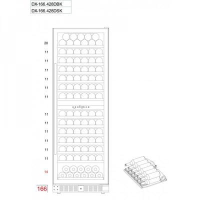 Винный шкаф Dunavox Dunavox DX-166.428SDSK арт. ZN-187102