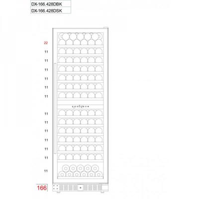 Винный шкаф Dunavox Dunavox DX-166.428SDSK арт. ZN-187102