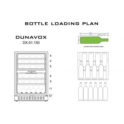 Винный шкаф Dunavox Dunavox DX-51.150DBK/DP арт. ZN-187118