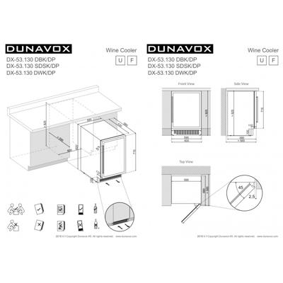 Винный шкаф Dunavox Dunavox DX-53.130SDSK/DP арт. ZN-187121