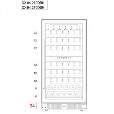 Винный шкаф Dunavox Dunavox DX-94.270DBK арт. ZN-187130