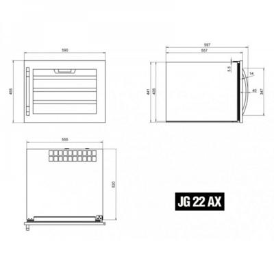 Винный шкаф IP Industrie IP Industrie JG 22 AX арт. ZN-187257