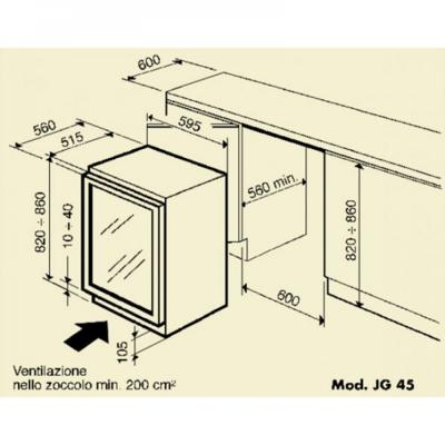 Винный шкаф IP Industrie IP Industrie JG 45-6 AD X арт. ZN-187260