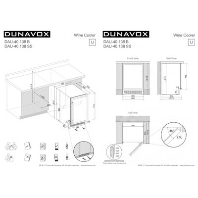 Винный шкаф Dunavox Dunavox DAU-40.138B арт. ZN-187288