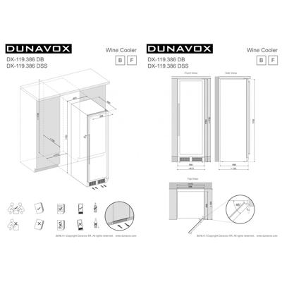 Винный шкаф Dunavox Dunavox DX-119.386DB арт. ZN-187291
