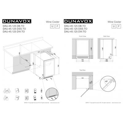 Винный шкаф Dunavox Dunavox DAU-45.125DW.TO арт. ZN-187294