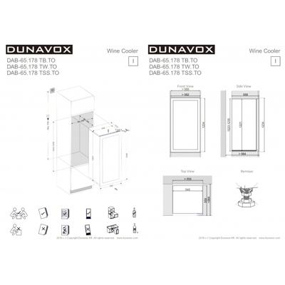 Винный шкаф Dunavox Dunavox DAB-65.178TW.TO арт. ZN-187308