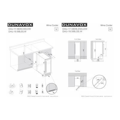 Винный шкаф Dunavox Dunavox DAU-17.58DW арт. ZN-187349