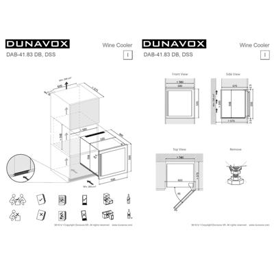 Винный шкаф Dunavox Dunavox DAB-41.83DB арт. ZN-187350
