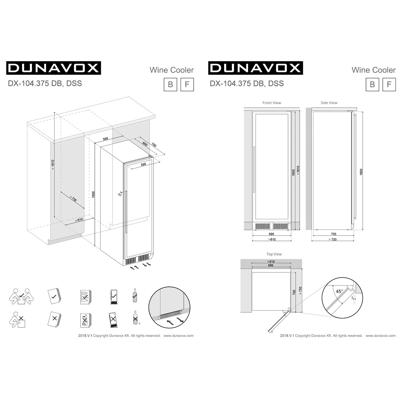 Винный шкаф Dunavox Dunavox DX-104.375DSS арт. ZN-187357