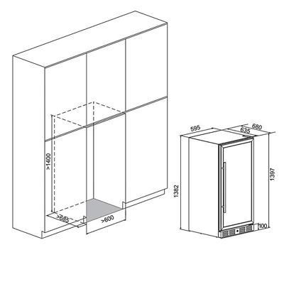 Винный шкаф MEYVEL Meyvel MV116-KBT2 арт. ZN-187635
