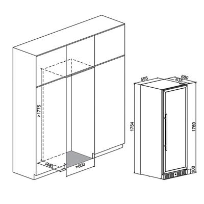 Винный шкаф MEYVEL Meyvel MV160-KBT2 арт. ZN-187636