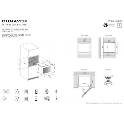 Винный шкаф Dunavox Dunavox DVN-19.50B.TO арт. ZN-324240