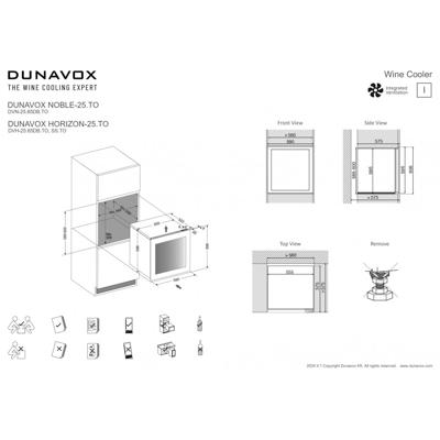 Винный шкаф Dunavox Dunavox DVH-25.65DB.TO арт. ZN-324246