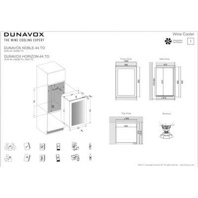 Винный шкаф Dunavox Dunavox DVH-44.120DSS.TO арт. ZN-324249