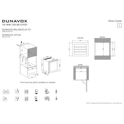 Винный шкаф Dunavox Dunavox DXJ-24.51B арт. ZN-324257