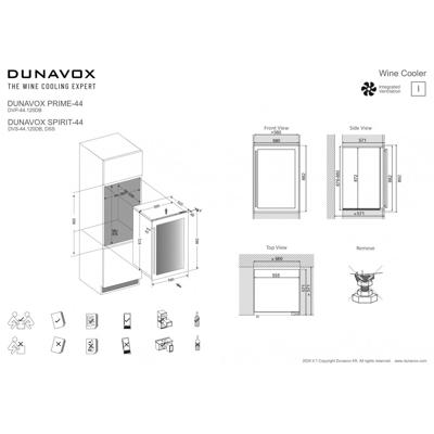 Винный шкаф Dunavox Dunavox DVP-44.120DB арт. ZN-324262