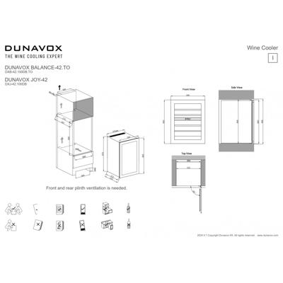 Винный шкаф Dunavox Dunavox DXB-42.100DB.TO арт. ZN-324263